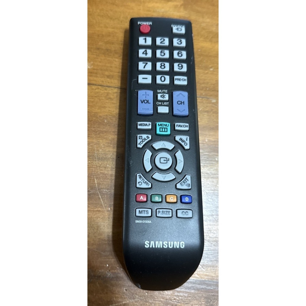 EUC Original Samsung Remote Control BN59-01006A For Samsung LED TV Clicker Black